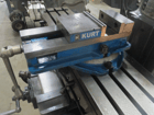 Bridgeport, vertical mill, 9" x48" table, 2/3 HP, Newall digital read out, Servo feed, Kurt vise - Image 10