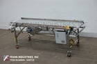 22-3/4" wide x 8' long, Best Industrial, Stainless Steel Belt Conveyor, 34" infeed height, variable speed - Image 1