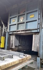 10' width x 18' D x 5' H Williams Industrial, car bottom furnace, 1450&deg;F, gas, Eurotherm 2604 temperature - Image 1