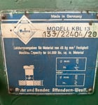 Mubea #KBL-13, 50 ton, 42mm round bars capacity, 38mm square, 75x10mm angles, coper/notcher, electric foot - Image 4