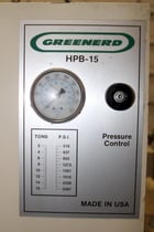 15 Ton, Greenerd #HPB-15, hydraulic press, 8" stroke, 13.5" daylight, 9" throat, 18" x11"bed, 33 gallon - Image 4