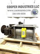 5" Wyssmont, Stainless Rotary Airlock Feeder, 14.5" x 5" Inlet/Outlet, 11" Inlet to Outlet, 1/3 HP - Image 1