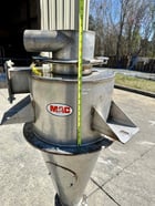 16" MAC, Stainless Cyclone, 12" straight side, 24" Cone height, 68" overall height, 3.5" O.D. Clean Air - Image 5
