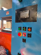 200 Ton, Wabash, 4 post Heated Platen Press, 12" stroke, 55" x 27" platens, 44" x 14" between posts, 27"-40" - Image 2