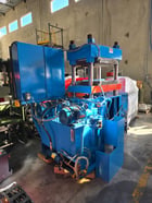 200 Ton, Wabash, 4 post Heated Platen Press, 12" stroke, 55" x 27" platens, 44" x 14" between posts, 27"-40" - Image 5