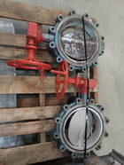 12" Demco, Manual Butterfly Valve, Manual Handwheel Operator w/Gear Drive, Carbon Stee/Cast Iron, 12 Bolt - Image 1