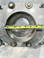 6" Salina Vortex #FA06-WS1-P-X, Knife Gate, Stainless, 4" diameter Pneumatic Conveying Adapter Outlet, 250 psi - Image 4