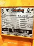 1.2 HP 1800 RPM Italvibras #MVS1-18-3190, Motion Generator Vibrator, 3 Phase, 60 Hz, 3/1.5 Amps, 230/460 Volts - Image 3
