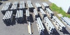 Bauer 12" galvanized pipe, approx 3/16"thick, 200+ pieces available from 9'10"-11' 1"L - Image 3