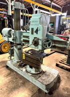 4' -9" Morris Radial Drill, 4 MT, 5 HP, box table, nice, low price - Image 2