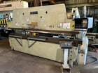 100 Ton, Accurpress #710012, CNC Hydraulic Press Brake, 12' overall, 124" between housing, 14" open, 6" Shut - Image 1