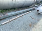 6" diameter x 20' long, Carbon steel screw conveyor, no drives, flat covers - Image 3