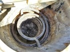 500 gallon Stainless steel tank with pipe coils, 42" dia. x 66" straight side, sloping bottom, oen top - Image 8