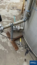 10000 gallon McDaniel MFG, Stainless Steel Storage Tank, 10' 6" diameter x 16' straight side, cone top, flat - Image 4