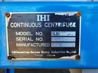 8" x 21.6" IHI #HS-204L0S, continuous centrifuge, 5000 RPM, 15 GPM, 15 HP, lube system - Image 2
