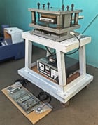 5 Ton, Lourdes Industries #L12000/LCD-3700DB, Electric Punch Press w/Controller, 3/4" Stroke, 10" x 16" Work - Image 2