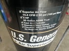 5 HP U.S. Motors General, Vertical Compressor, 15 cfm, 90 psi, 60 Gallon tank - Image 2