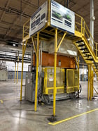 200 Ton, Eagle #PH2-200-118-48, hydraulic 4-post press, 48" stroke, 68" DL, 118" x48" bed, Allen Bradley - Image 2