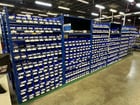 Large Inventory of, Fastenal Stainless Steel hardware & organized bin / shelving system, machine screws - Image 1