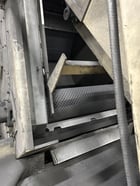 22 cu.ft. Metfin, rubber belt tumblast, 30 HP large direct drive wheel, shaker unloader & loading system - Image 2