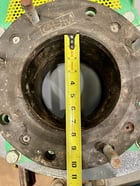 8" Clarkson, manual knife gate valve, Carbon steel constructin w/gum rubber lining, 150 psi, unused - Image 7