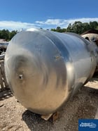 1693 gallon ICCNW, Tank, Stainless Steel, 69" diameter x 96" straight side, flat top w/ cover, dish bottom - Image 4