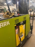 3800 lb. Clark #ESM1125, standup electric forklift, 186" lift height, 24" load center, batteries & charger - Image 3