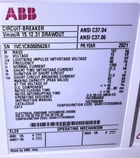 1200 Amps, ABB Circuit Breaker, VMAX/A 15.12.31, drawout, Cat #1VCP000408, Unused - Image 4