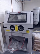 36" width x 36" L x 29" H All Source #41200, Sand Blaster, 2-Head, 110 psi, 2-15 HP, 300 hours, 2018 - Image 1