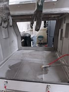 36" width x 36" L x 29" H All Source #41200, Sand Blaster, 2-Head, 110 psi, 2-15 HP, 300 hours, 2018 - Image 2