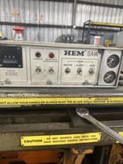 12.75" x 12.75" HEM #H90A-B/F, semi automatic band saw, 220/440 V., 154" x 1" x 0.035" blade, variable speed - Image 4