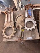12", 10", 8" Dezurik, Trueline, Orbinox, manual Stainless steel slide gate valves, lot of 13 - Image 3