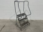 3 Step Cotterman, rolling steel staircase ladder, 350 lb. capacity, (2 available) - Image 1