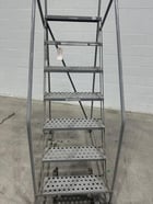 7 Step Cotterman, rolling steel staircase ladder, 450 lb. capacity, 59° ladder incline - Image 3