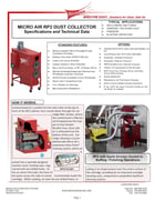 2100 cfm MicroAir #RP2, dust collector, 8" inlet, 5 HP, 460 V., 2010 - Image 4