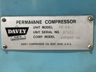 50 HP Davey #50BA, rotary sliding vane compressor, 215 cfm, 125 psi - Image 4