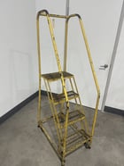 20" width x 75" H x 30" L, Rolling metal staircase ladders (6 available) - Image 4