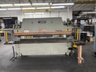 100 Ton, Accurpress #710010, hydraulic press brake, 2-Axis CNC back gauge, ETS pendant, 10' overall, 102" - Image 1
