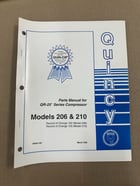 Ome Quincy Parts Manual For Qr-25 Series Models 206/210 Compressors 50197-102 - Image 1