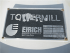 Nippom Nippon, Eirich #ETM-1500, Towermill, 1500 HP, unused - Image 7