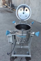13.2 gallon ITT Industries Pure-Flo Precision, 50 liter 316 Stainless Steel fermenter tank, 18" dia. x 18" - Image 1