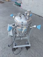 13.2 gallon ITT Industries Pure-Flo Precision, 50 liter 316 Stainless Steel fermenter tank, 18" dia. x 18" - Image 4