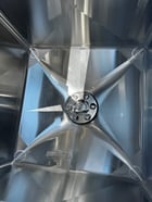 200 gallon APV Crepaco, Stainless steel liquidifier tank, single wall, rectangle tank, top hinged lid - Image 3