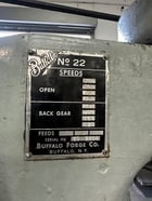22" Buffalo #22, heavy duty drill press, 1.5" capacity, 65-1350 SPM, 220/440 V., 3-phase, power feed - Image 3