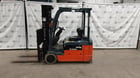 3450 lb. Toyota #8FBE200, battery powered forklift, 48 V., 3 wheel, side shift, serial #15239, 2018 - Image 3