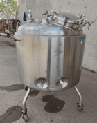 264 gallon Mueller, 1000 liter Stainless steel tank, jacketed, 40" dia. x 48" straight side, dish top & bottom - Image 1