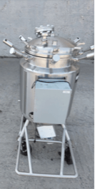39 gallon Precision Stainless, 150 liter 316 Stainless Steel tank, jacketed, agitated, 45 psi, 22" dia. x 30" - Image 3