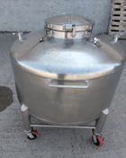 198 gallon Lee, 750 liter 316 Stainless Steel tank, 30 psi, 44" dia. x 20" straight side, dish top & bottom - Image 4