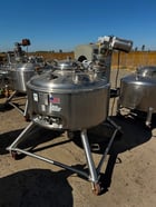181 gallon Precision Stainless, 316L Stainless Steel tank, full vacuum, jacketed, agitated, 32 psi, 48" dia. - Image 2