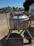 181 gallon Precision Stainless, 316L Stainless Steel tank, full vacuum, jacketed, agitated, 32 psi, 48" dia. - Image 4
